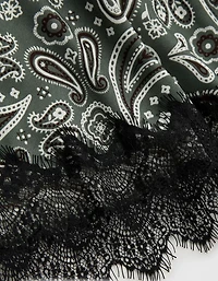 Aerie Festival Satin Mini Skirt