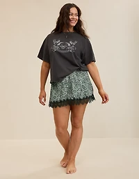 Aerie Festival Satin Mini Skirt