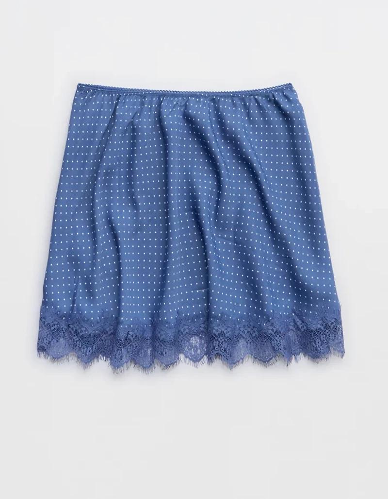 Aerie Festival Satin Mini Skirt