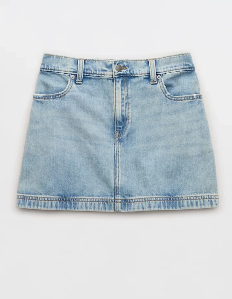 Aerie Daydream Denim Mini Skirt