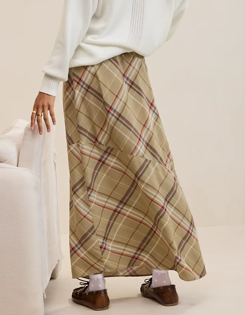 Aerie Happy & Drapey Maxi Skirt