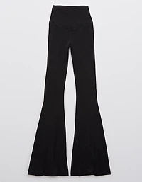 OFFLINE By Aerie Real Me High Waisted Crossover Rib Super Flare Legging
