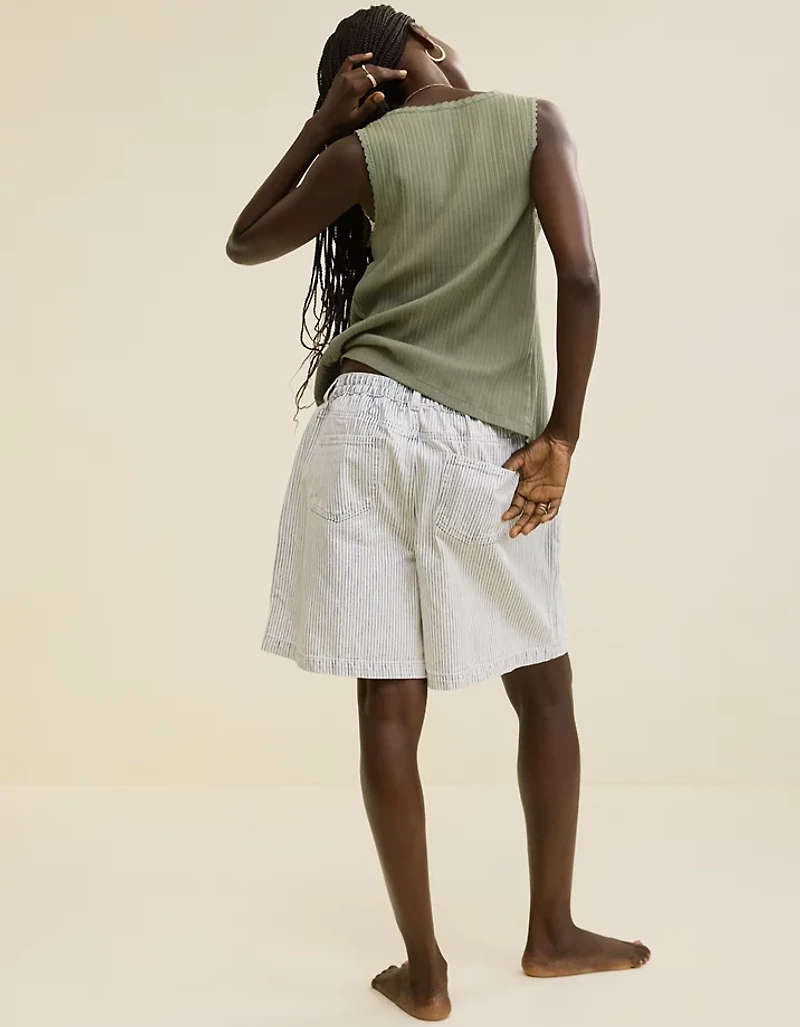 Aerie Denim Trouser Jort