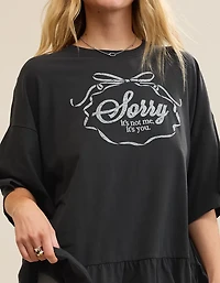 Aerie Sleep Happens Ruffle Night Tee