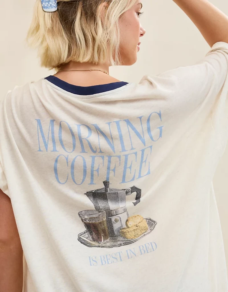 OVERSLEPT by Aerie Sleep Happens Night Tee