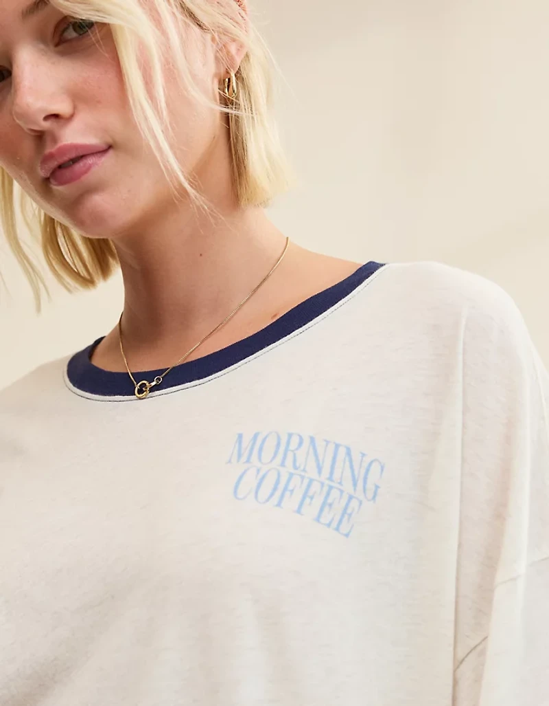 OVERSLEPT by Aerie Sleep Happens Night Tee