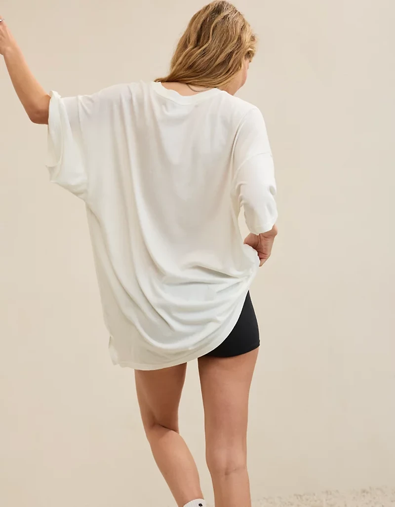 OVERSLEPT by Aerie Sleep Happens Night Tee