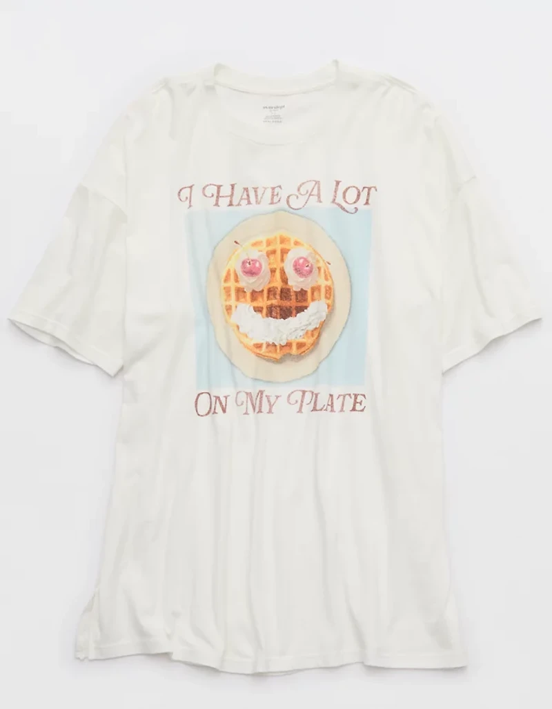 OVERSLEPT by Aerie Sleep Happens Night Tee