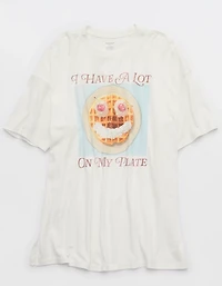 OVERSLEPT by Aerie Sleep Happens Night Tee