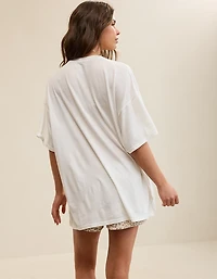 OVERSLEPT by Aerie Sleep Happens Night Tee