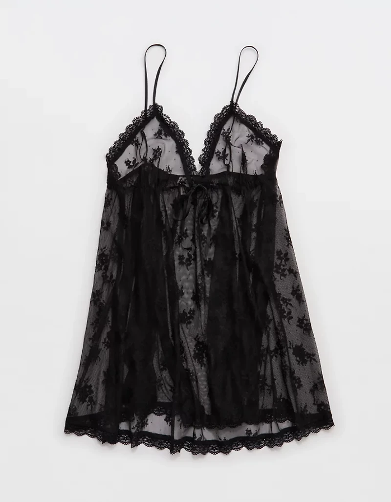 OVERSLEPT by Aerie Sheer Lace Nightie