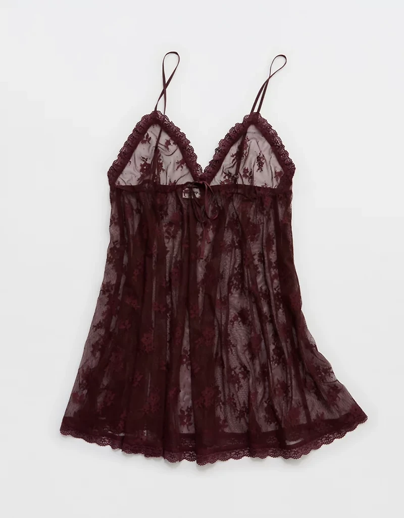 OVERSLEPT by Aerie Sheer Lace Nightie