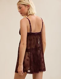 OVERSLEPT by Aerie Sheer Lace Nightie