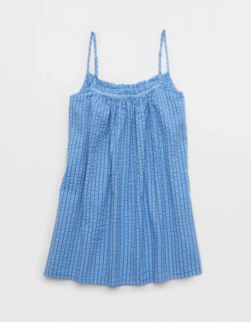 OVERSLEPT by Aerie Seersucker Babydoll Nightie