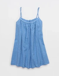 OVERSLEPT by Aerie Seersucker Babydoll Nightie