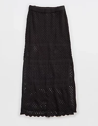 Aerie Crochet Coverup Maxi Skirt