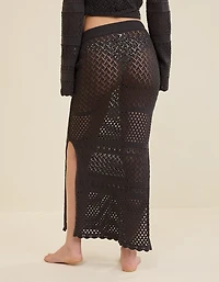 Aerie Crochet Coverup Maxi Skirt