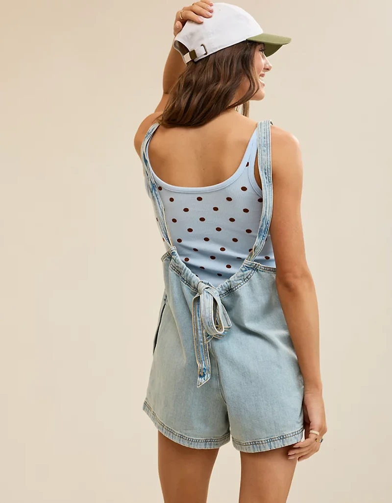 Aerie Denim Shortalls