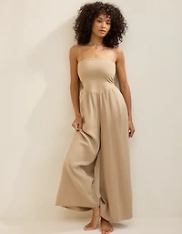 Aerie At The Barre Strapless Jumpsuit