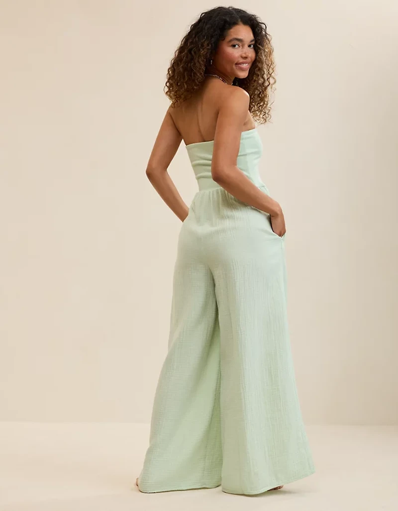 Aerie At The Barre Strapless Jumpsuit