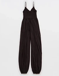 Aerie Happiest Smocked Jumpsuit