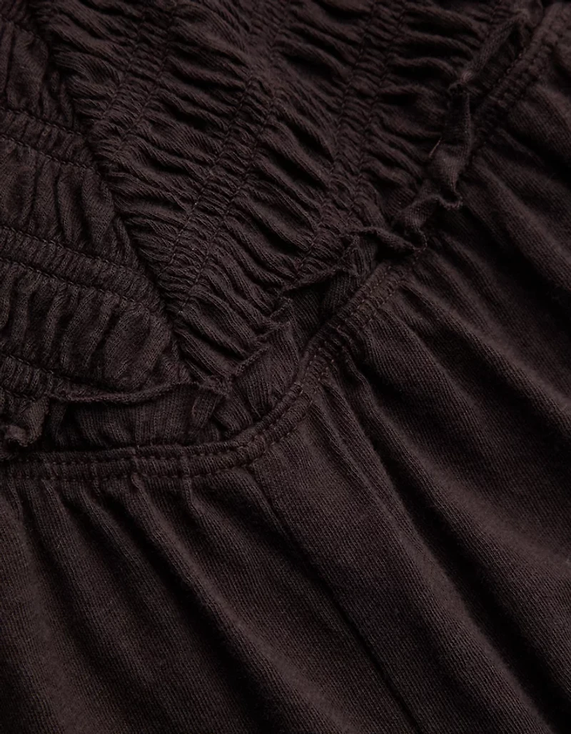 Aerie Happiest Smocked Jumpsuit