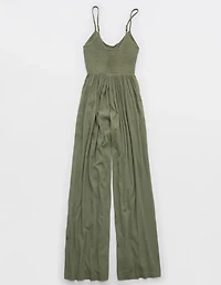 Aerie At The Barre Smocked Jumpsuit