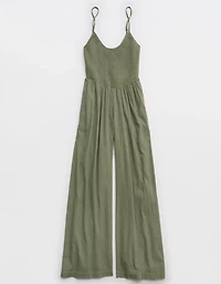 Aerie At The Barre Smocked Jumpsuit