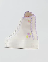Converse Chuck Taylor All Star Embroidered Lift Platform Sneaker