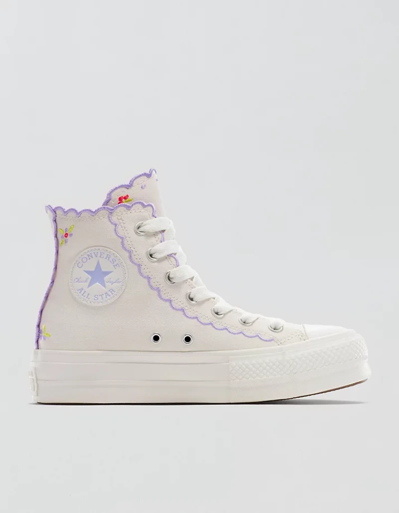 Converse Chuck Taylor All Star Embroidered Lift Platform Sneaker