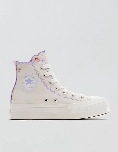 Converse Chuck Taylor All Star Embroidered Lift Platform Sneaker