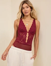 Show Off Chenille Lace Bodysuit