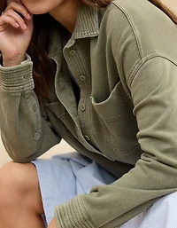 Aerie Popover Polo Sweatshirt