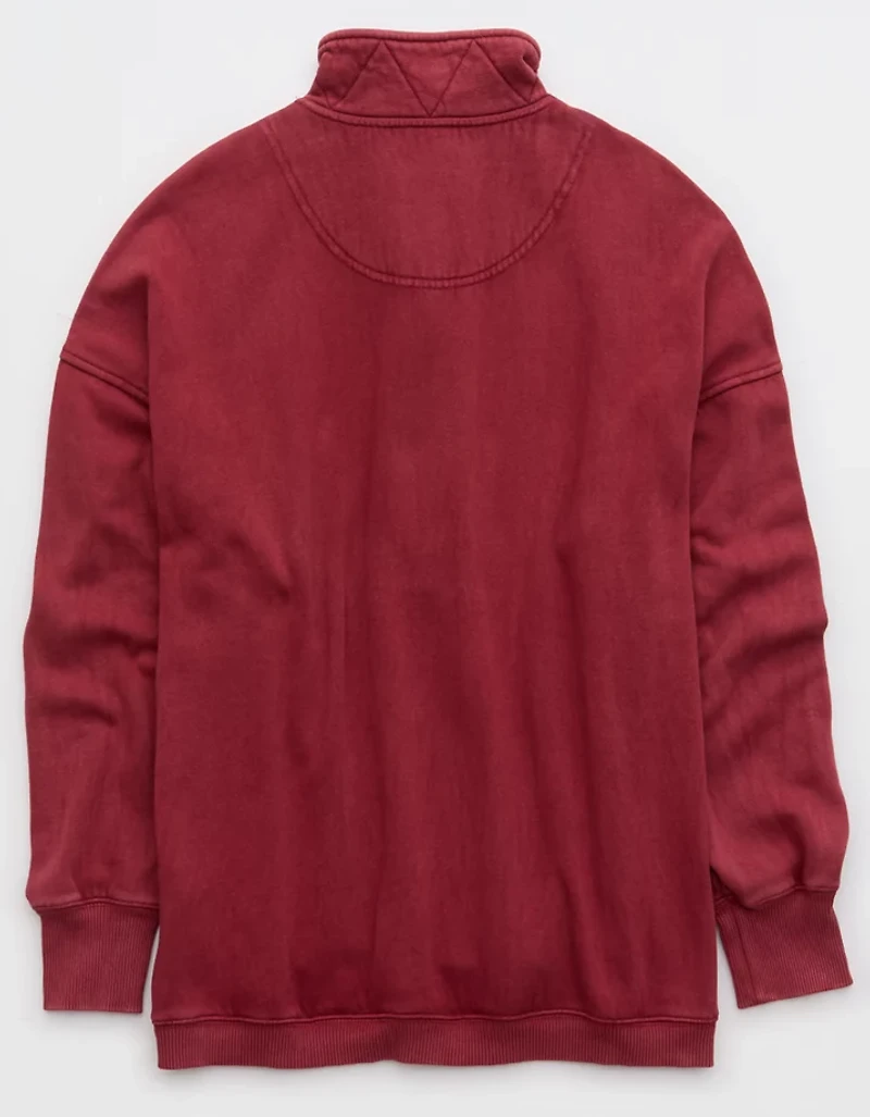 Aerie Getaway Quarter Snap Sweatshirt