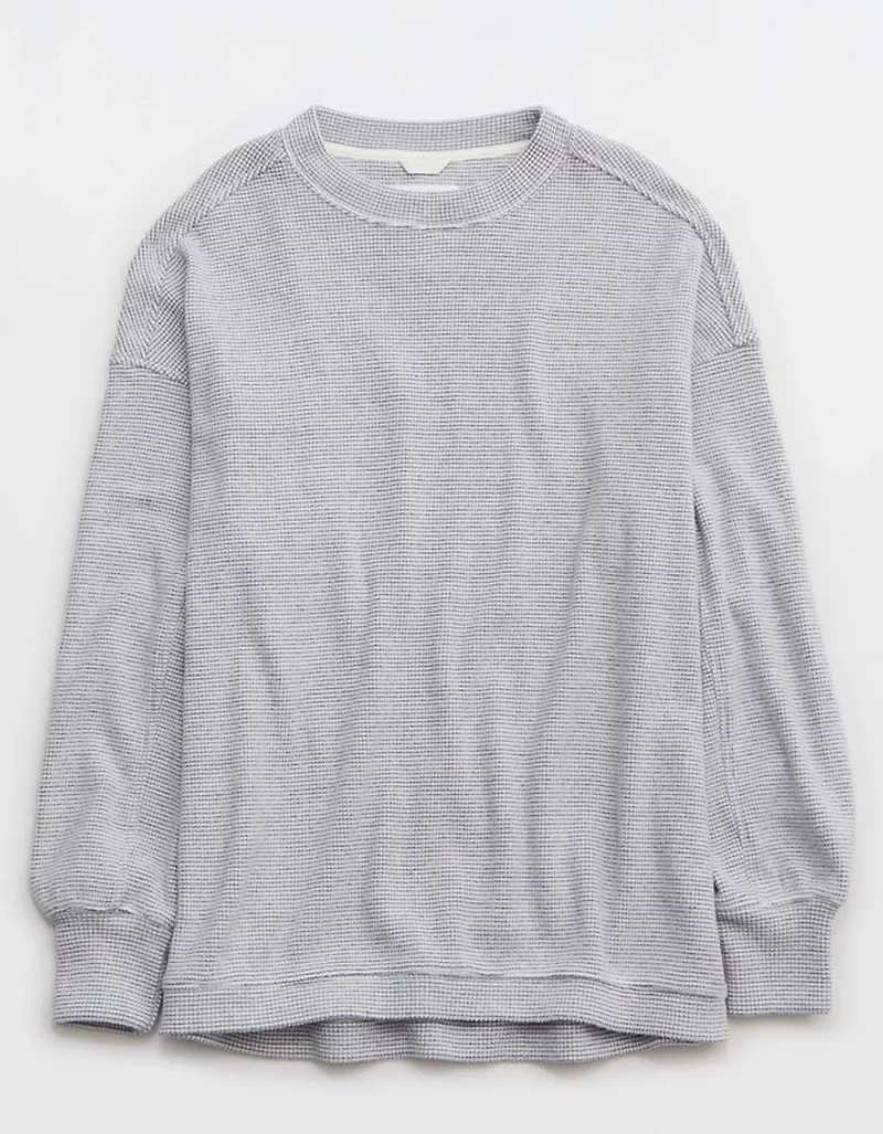 Aerie Getaway Waffle Sweatshirt