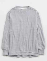 Aerie Getaway Waffle Sweatshirt