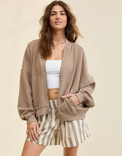 Aerie Full Zip Sweatshirt
