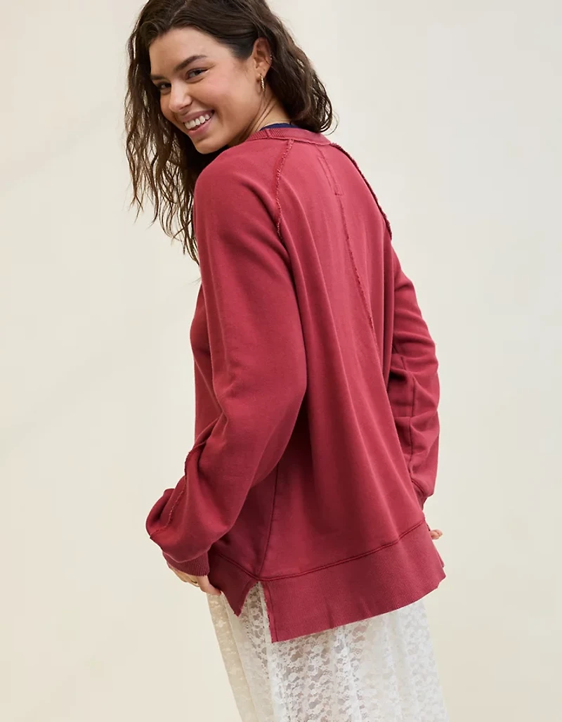Aerie East West Crew Sweatshirt