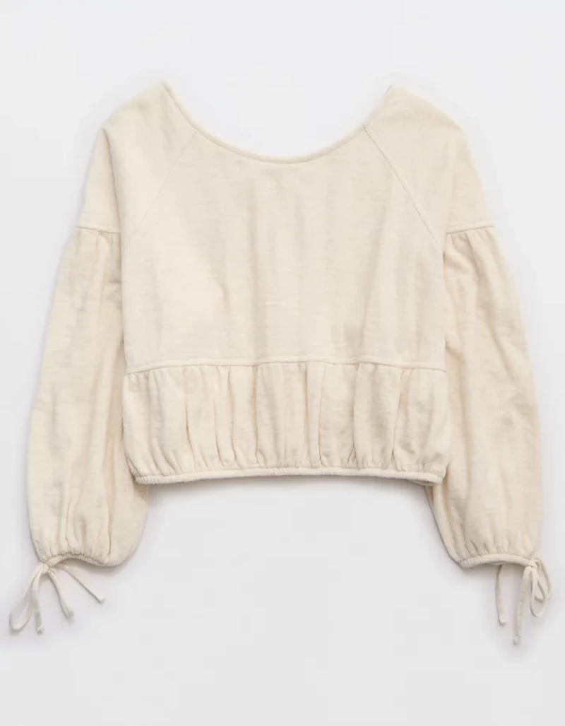 Aerie Endless Summer Cropped Sweatshirt
