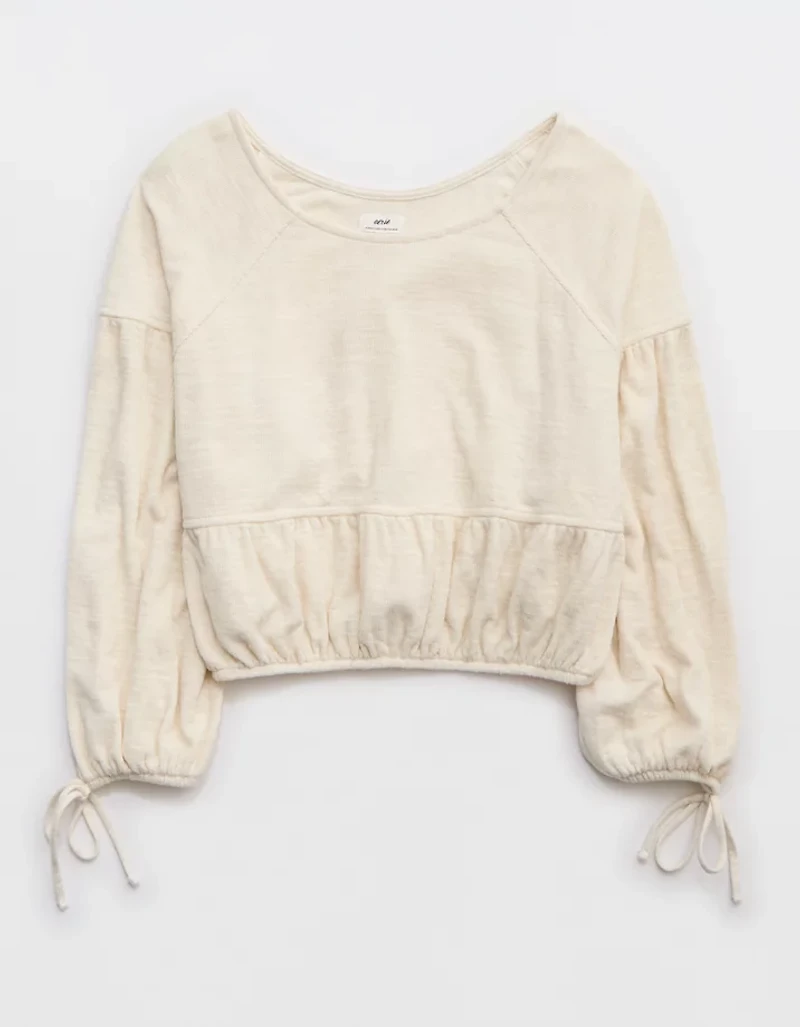 Aerie Endless Summer Cropped Sweatshirt