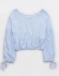Aerie Endless Summer Cropped Sweatshirt