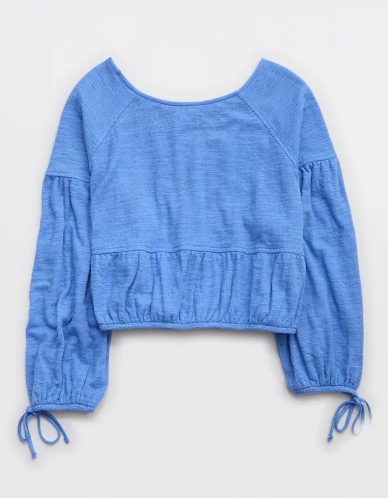 Aerie Endless Summer Cropped Sweatshirt