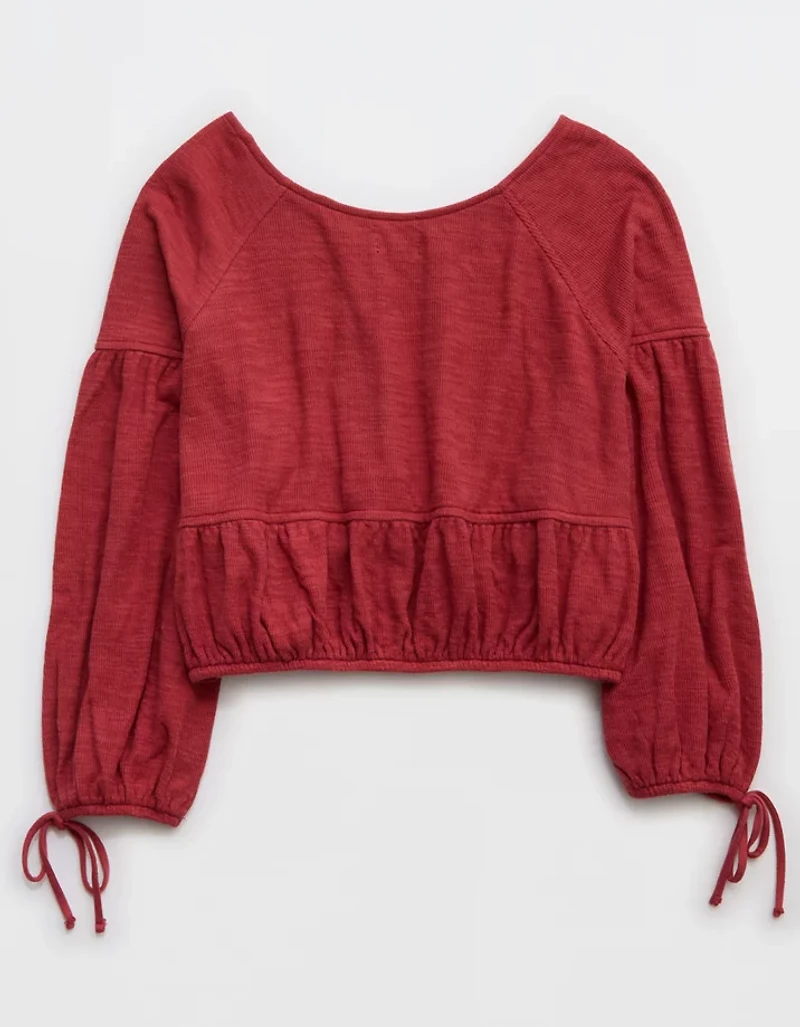 Aerie Endless Summer Cropped Sweatshirt