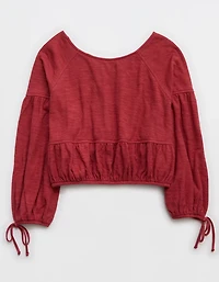 Aerie Endless Summer Cropped Sweatshirt