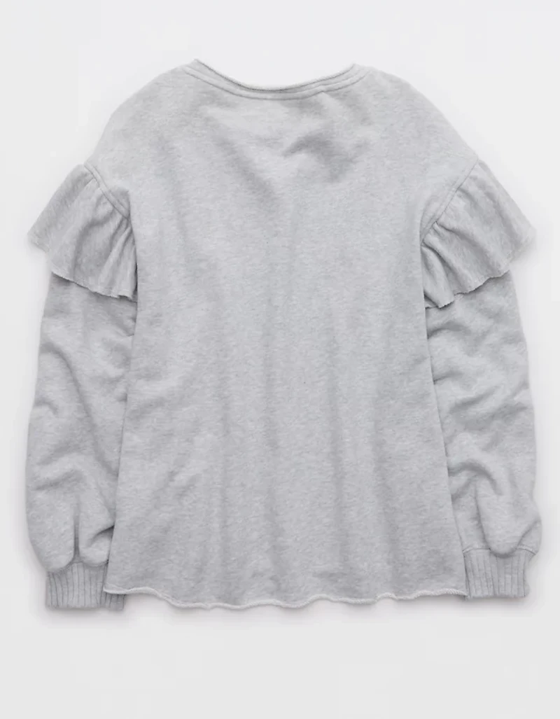 Aerie Ruffle Sleeve Sweatshirt