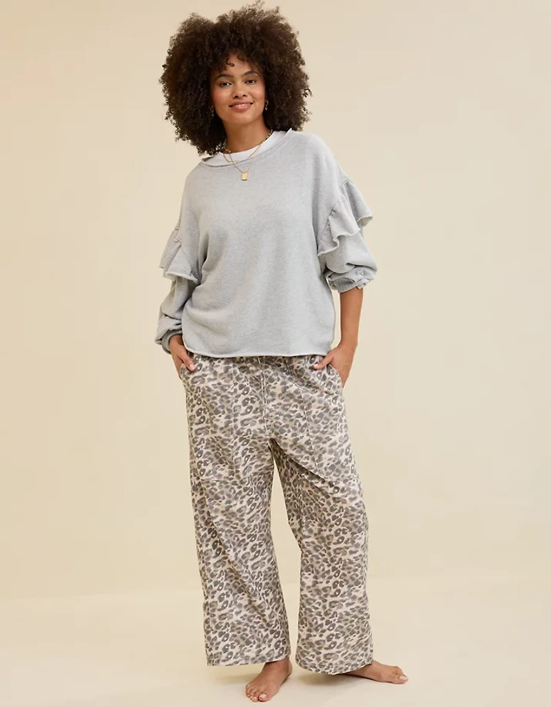Aerie Ruffle Sleeve Sweatshirt