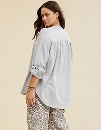 Aerie Roll With It Lightweight Fleece Shirt