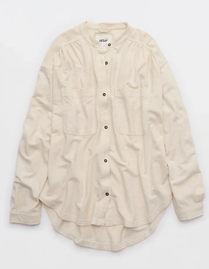 Aerie Roll With It Lightweight Fleece Shirt