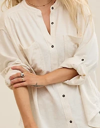 Aerie Roll With It Lightweight Fleece Shirt