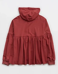 Aerie Peplum Hoodie